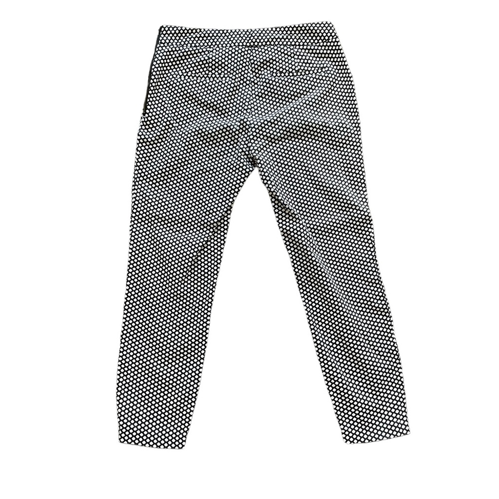 PORTMANS Sz10 Black and white diamond design capri 7/8ths pants - Picture 5 of 10